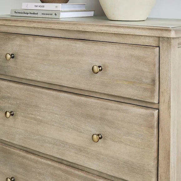 Giselle 3 Drawer Chest, Mango Wood 4