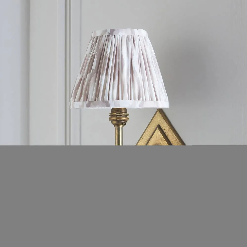 Netlighting Diamond Angle & Ikat 16cm Wall Lamp Antique Brass Neutral Print in Gold 5