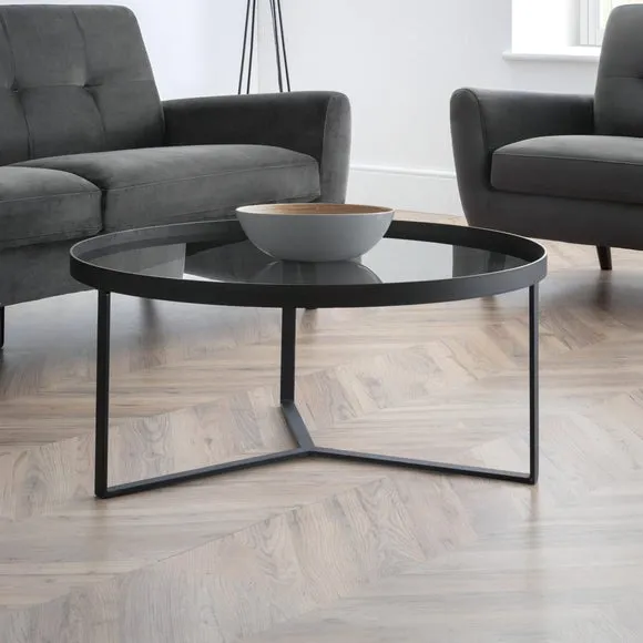 Loft Coffee Table, Smoked Glass