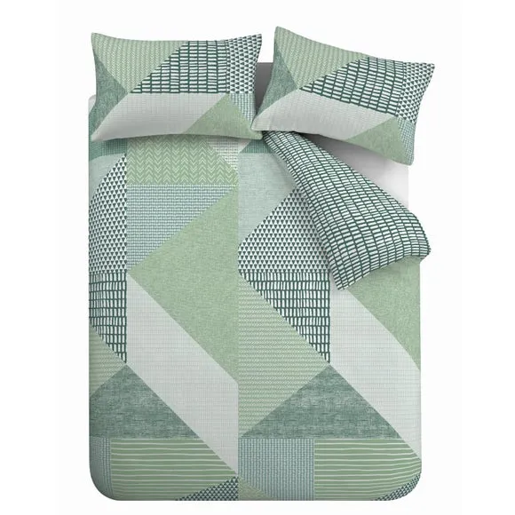 Catherine Lansfield Larsson Geo Reversible Duvet Cover and Pillowcase Set 5
