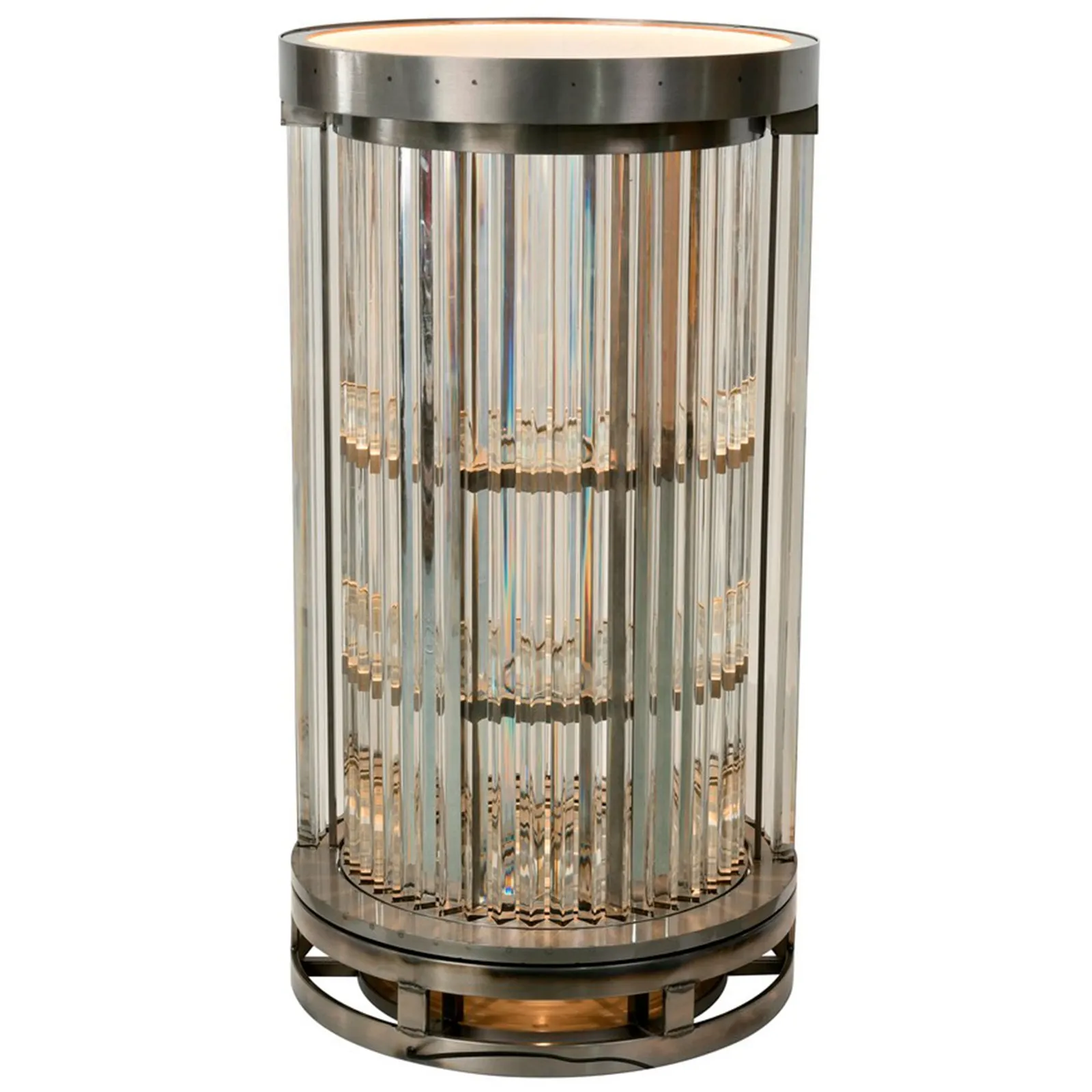Timothy Oulton Rex Bio Hazard Bar Cabinet 117Cm, Grey Metal | Barker & Stonehouse 4