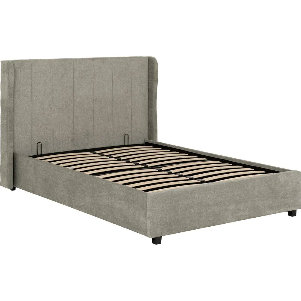 Seconique Amelia Plus 4'6" Double Storage Bed in Dark Grey 3