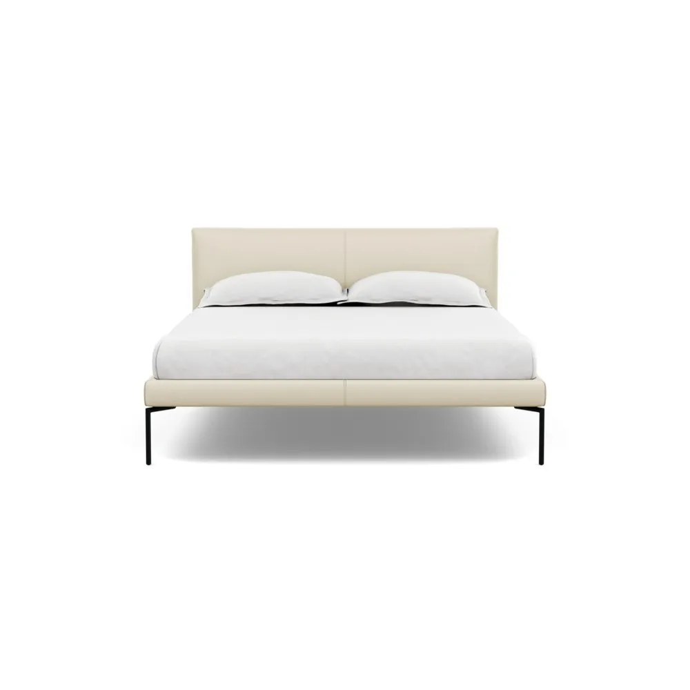 Heal's Matera Bedstead Double Leather Grain Storm 006
