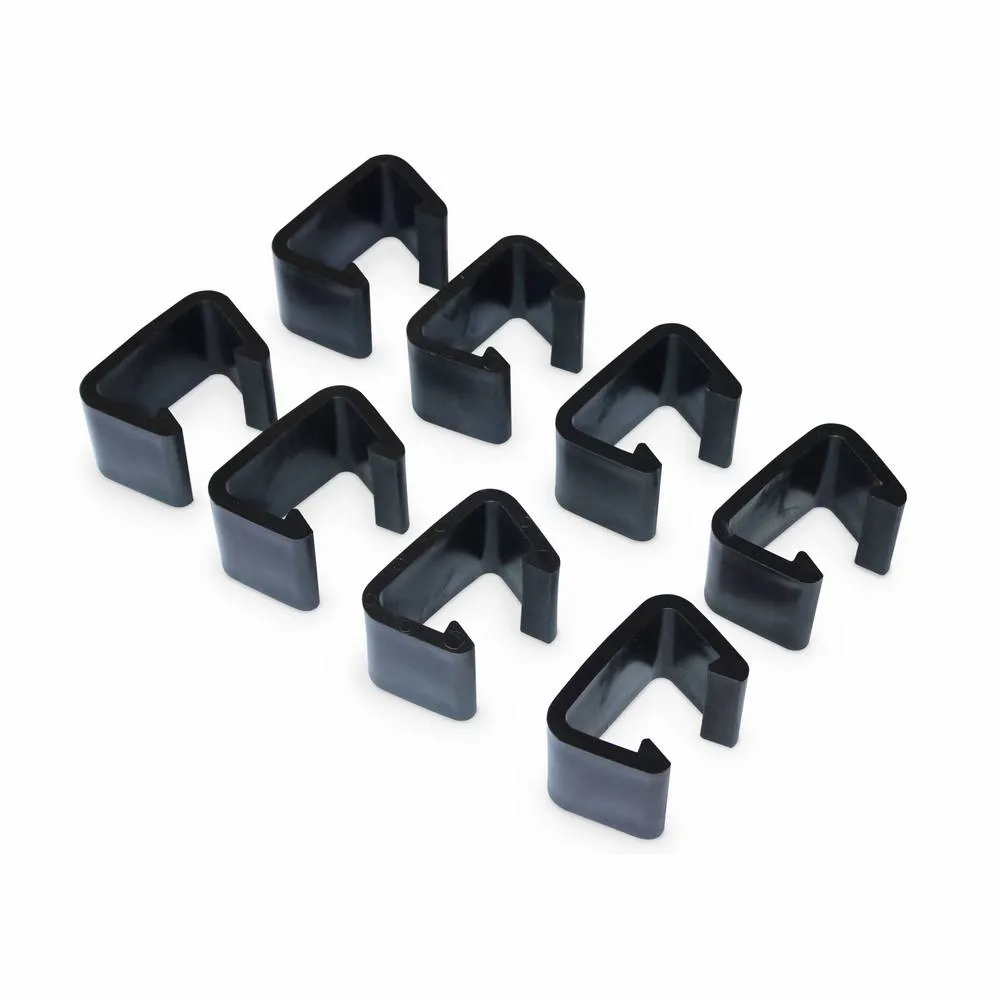 sweeek Set of 8 connectors for garden sofa set in Black