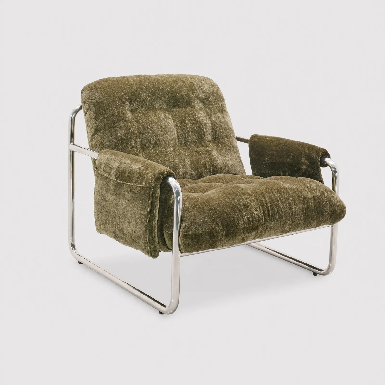Zelda Lounge Armchair, Brown Fabric | Barker & Stonehouse