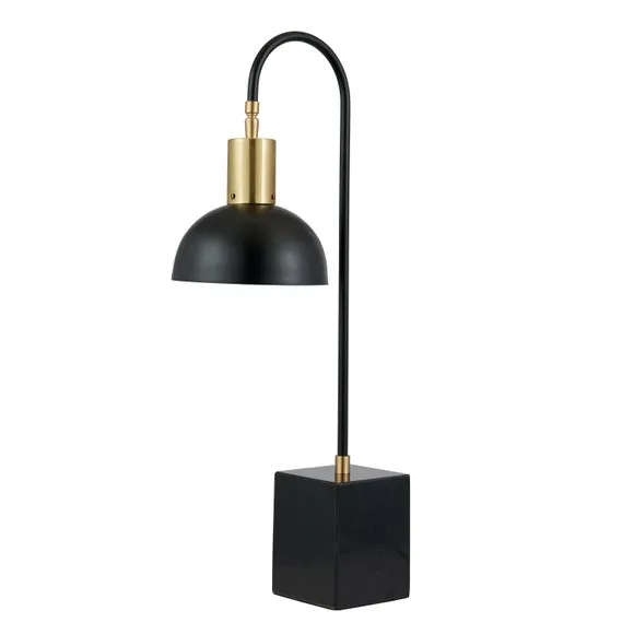 Mayfair Matt Black Domed Task Table Lamp 2
