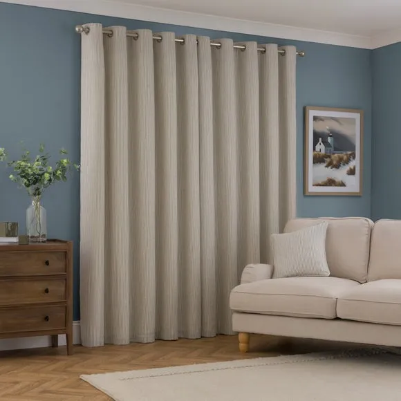 Tiny Stripe Eyelet Curtains 4