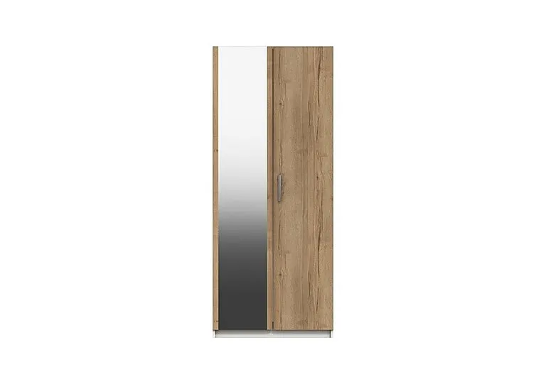 Waterloo 2 Door Wardrobe with Mirror - White