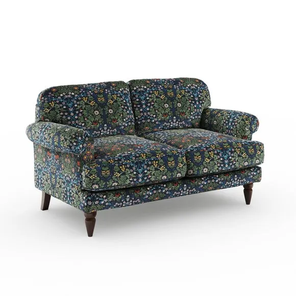 Jolene William Morris Blackthorn Print Velvet 2 Seater Sofa 6