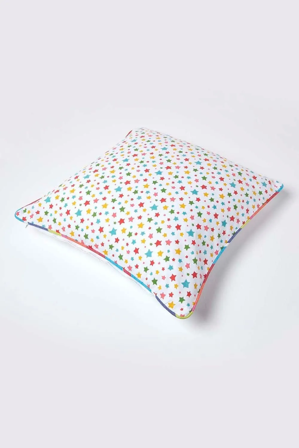 Homescapes Cotton Multi Colour Stars Cushion Cover 4