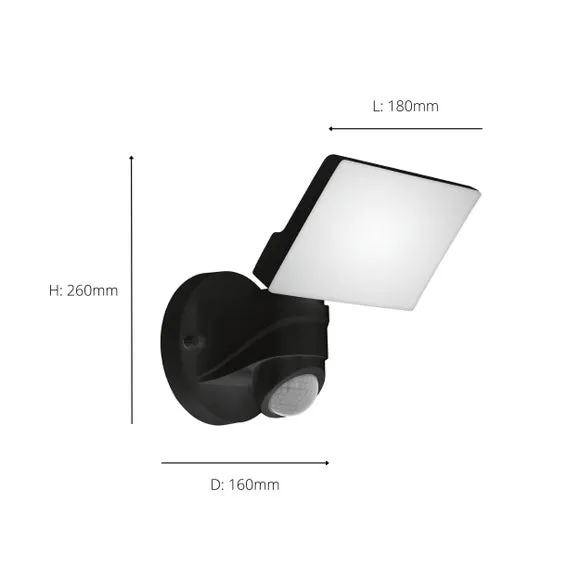 EGLO Pagino LED Indoor Outdoor Sensor Wall Spotlight 4