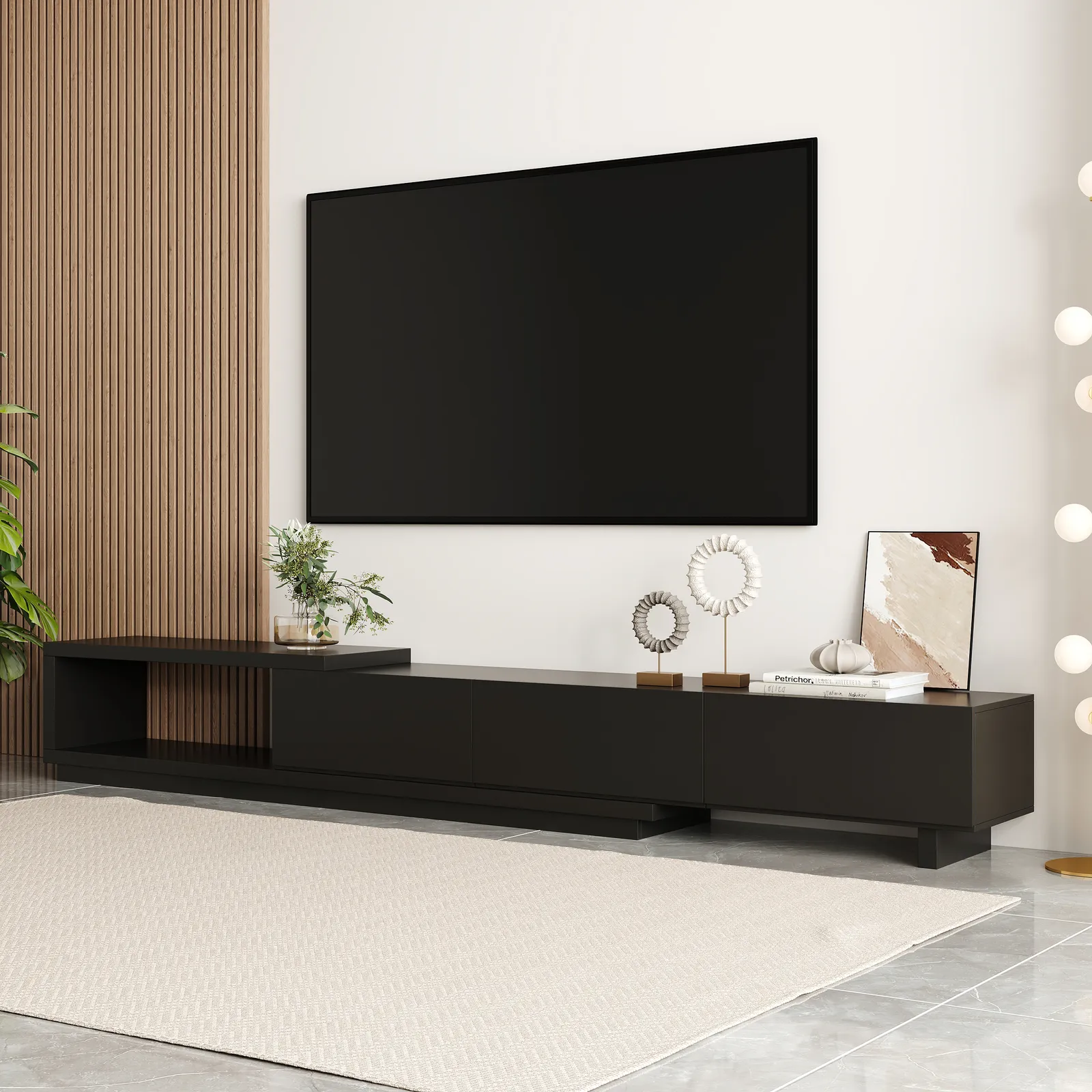 Quoint Extendable TV Stand with 3 Drawers 180 - 255 cm