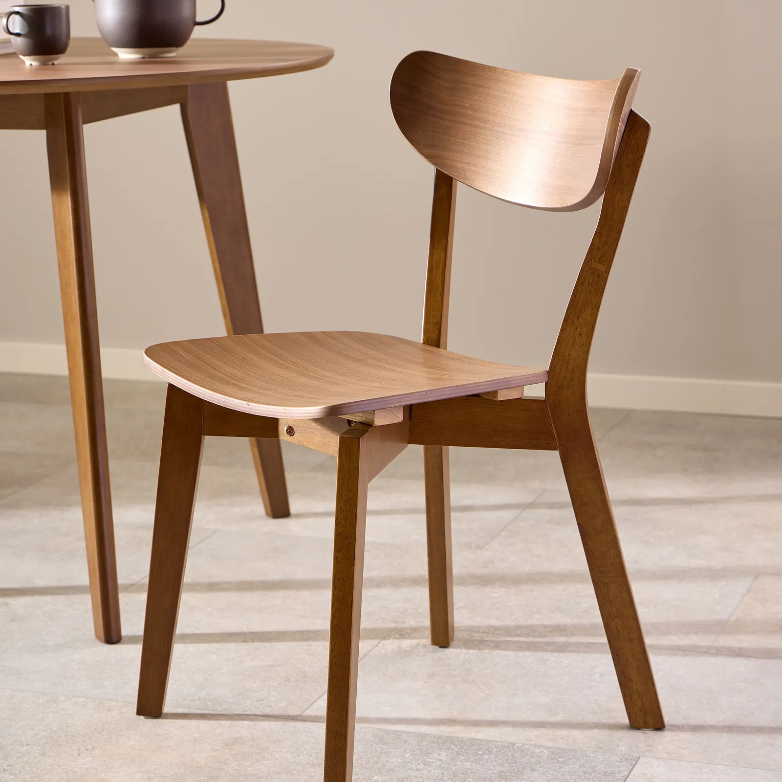 Furniture To Go Roxby Dining Chairs in Walnut Set of 2 5