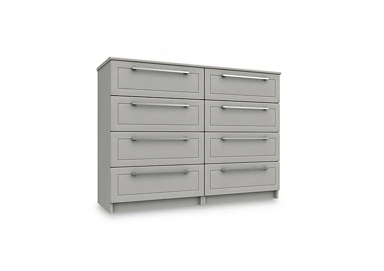 Bexley 8 Drawer Chest - Light Grey