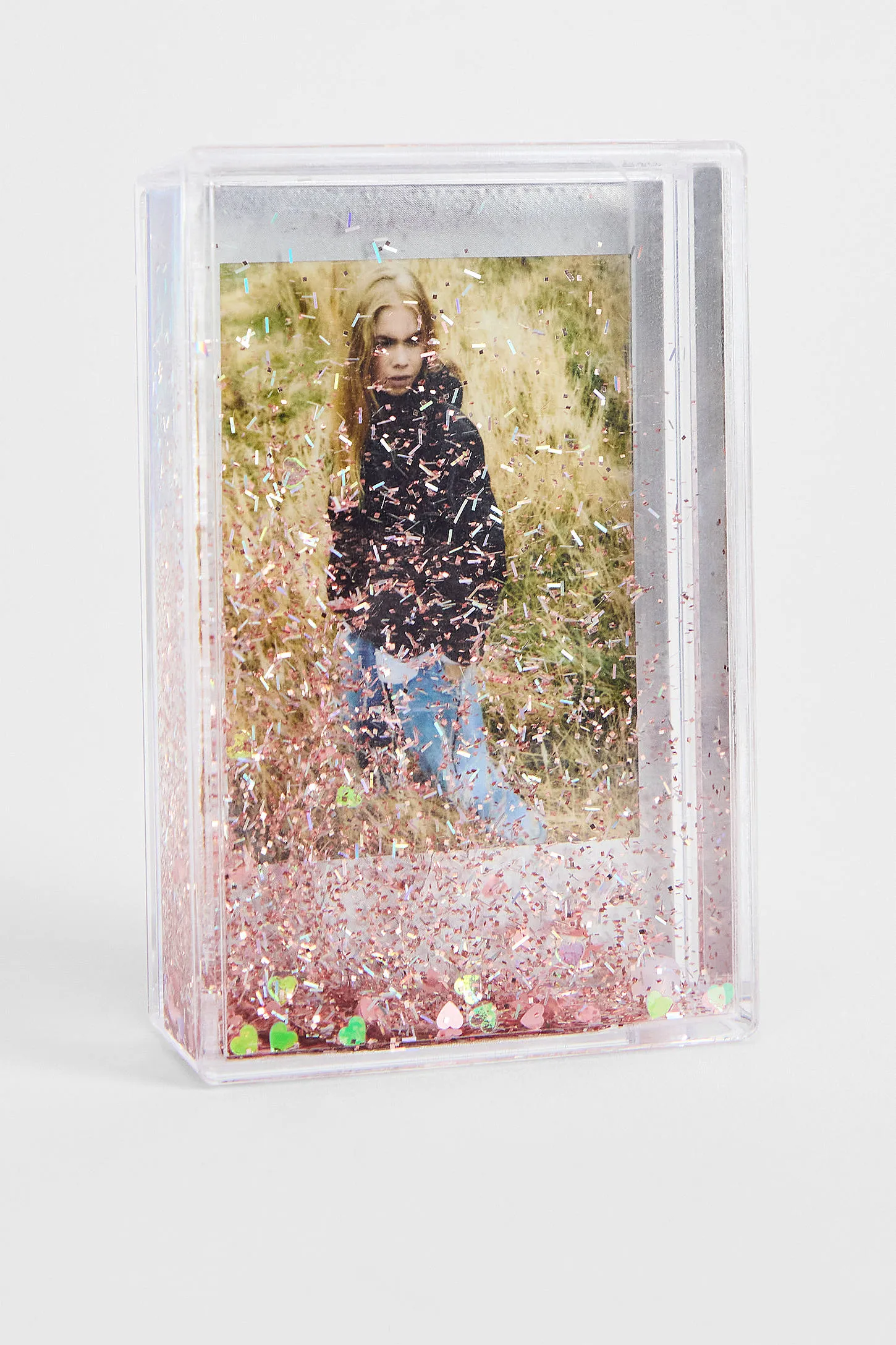 Heart Glitter Mini Instax Photo Frame - Print