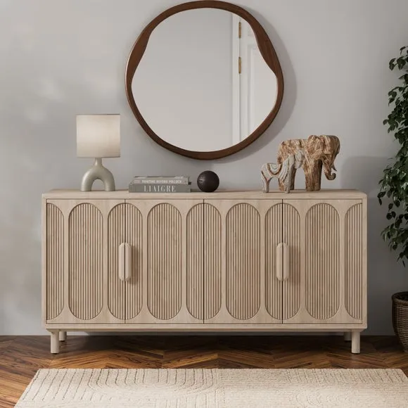 Khari 4 Door Large Sideboard, Mango Wood