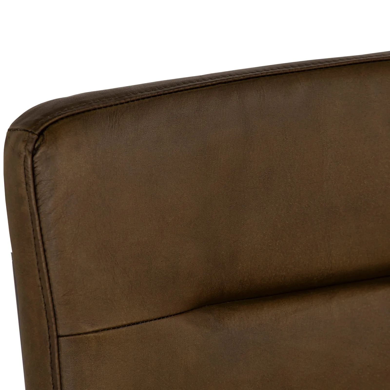 Pure Furniture Byron Round Tube Dining Chair-R, Brown Leather | Barker & Stonehouse 4