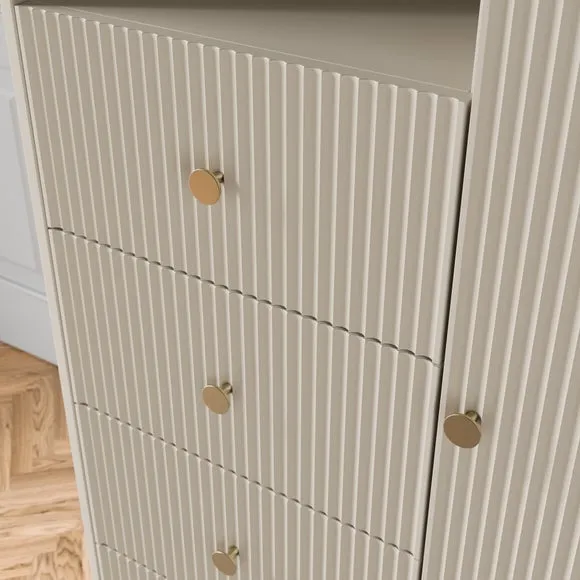 Georgi 4 Drawer Small Wardrobe 4