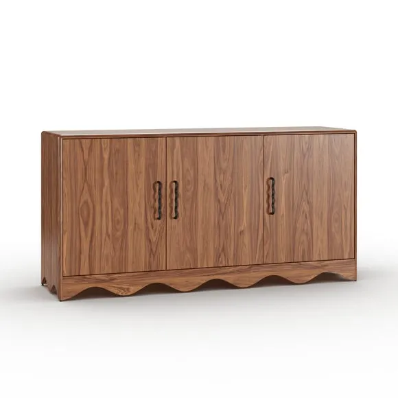Jovie Wide Sideboard, Walnut Effect 6