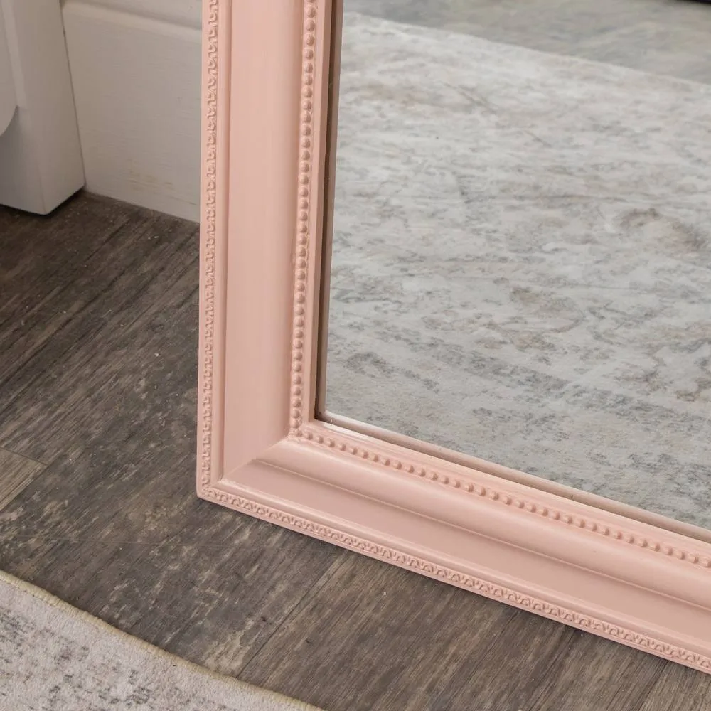 Melody Maison Full Length Pale Pink Leaner & Wall Mirror - 47cm X 142cm 5