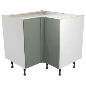 Wickes Madison Reed Green Corner Base Unit - 925mm