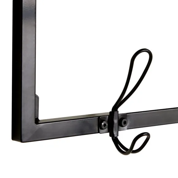 Fulton Wall Shelf with Hooks Pine 6