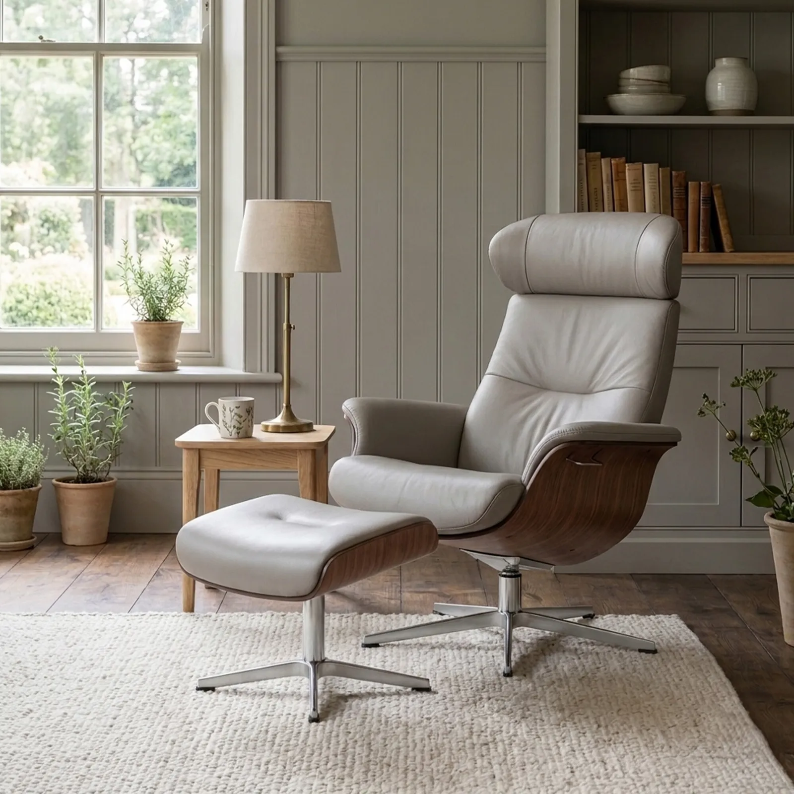 Conform Timeout Large Swivel Armchair Fantasy Clement Leather | Barker & Stonehouse 2