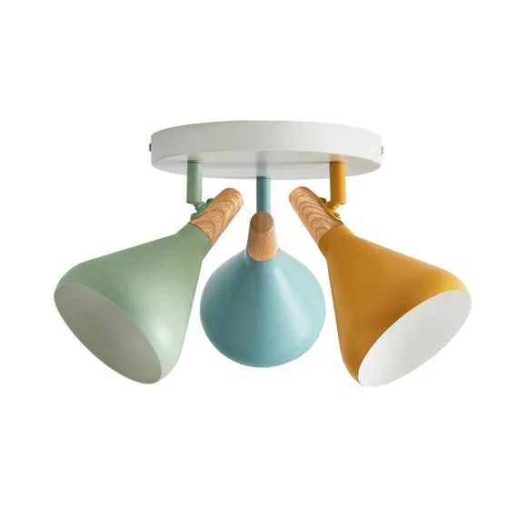 Elements Wolston 3 Light Semi Flush Spotlight 5