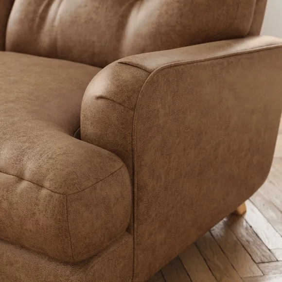 Martha Arizona Faux Leather Full Corner Sofa 6
