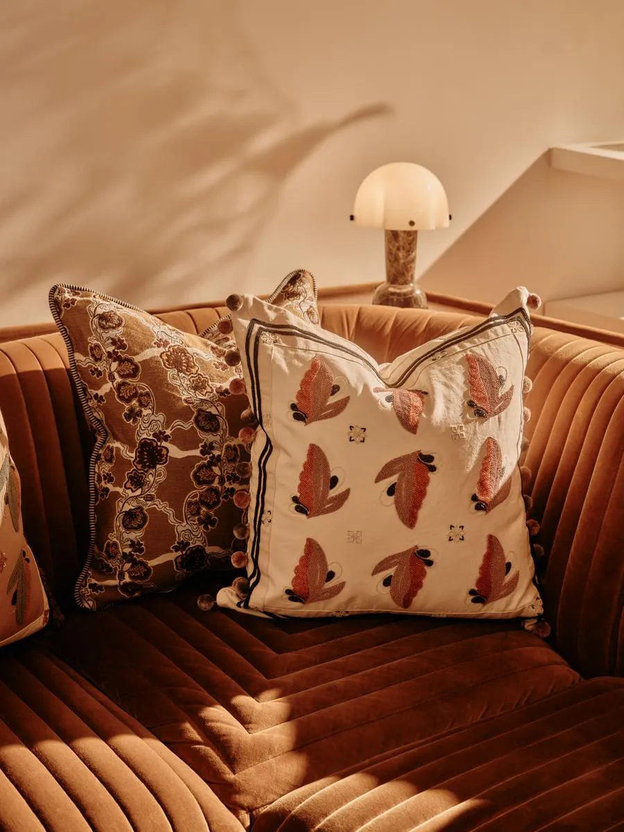 Arthur Square Cushion, Cream