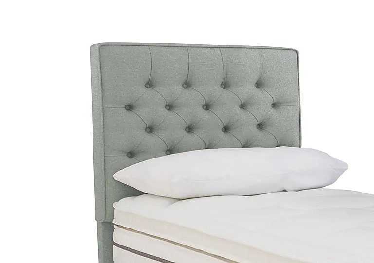 Bourbon Floor Standing Headboard - Single - Tweed Mint