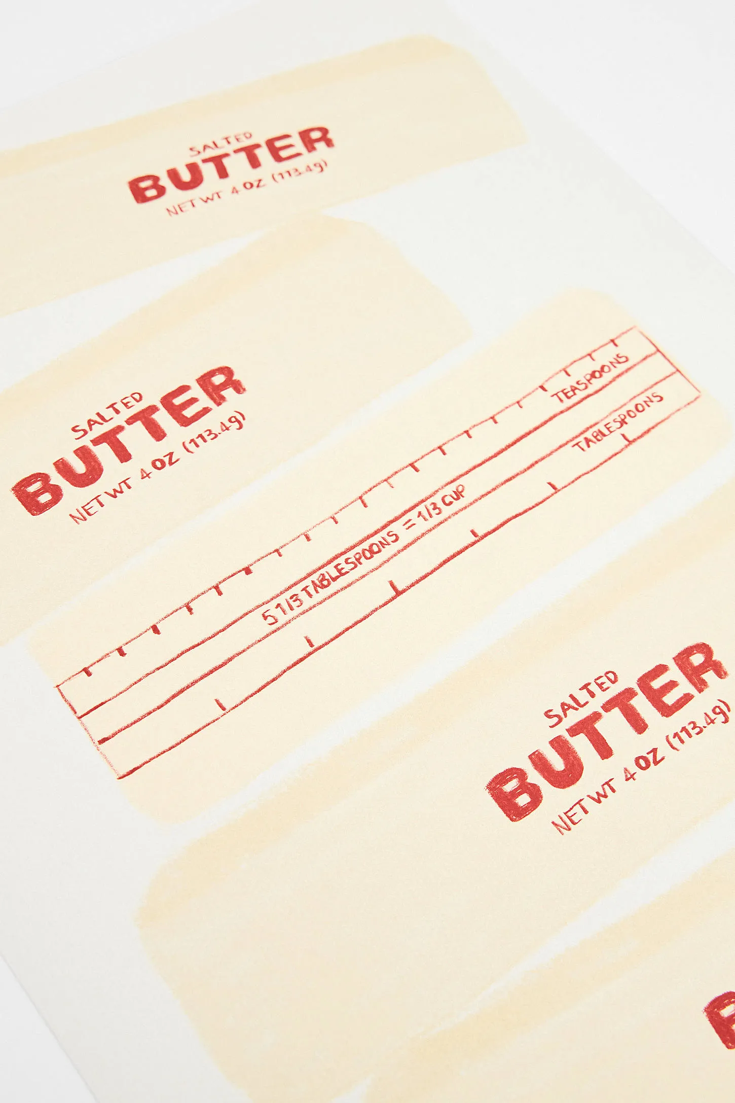 Butter Stick 30x40 Wall Art Print - Cream 2