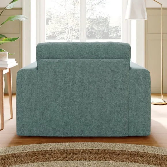 Abel Vintage Soft Chenille Snuggle Chair 2