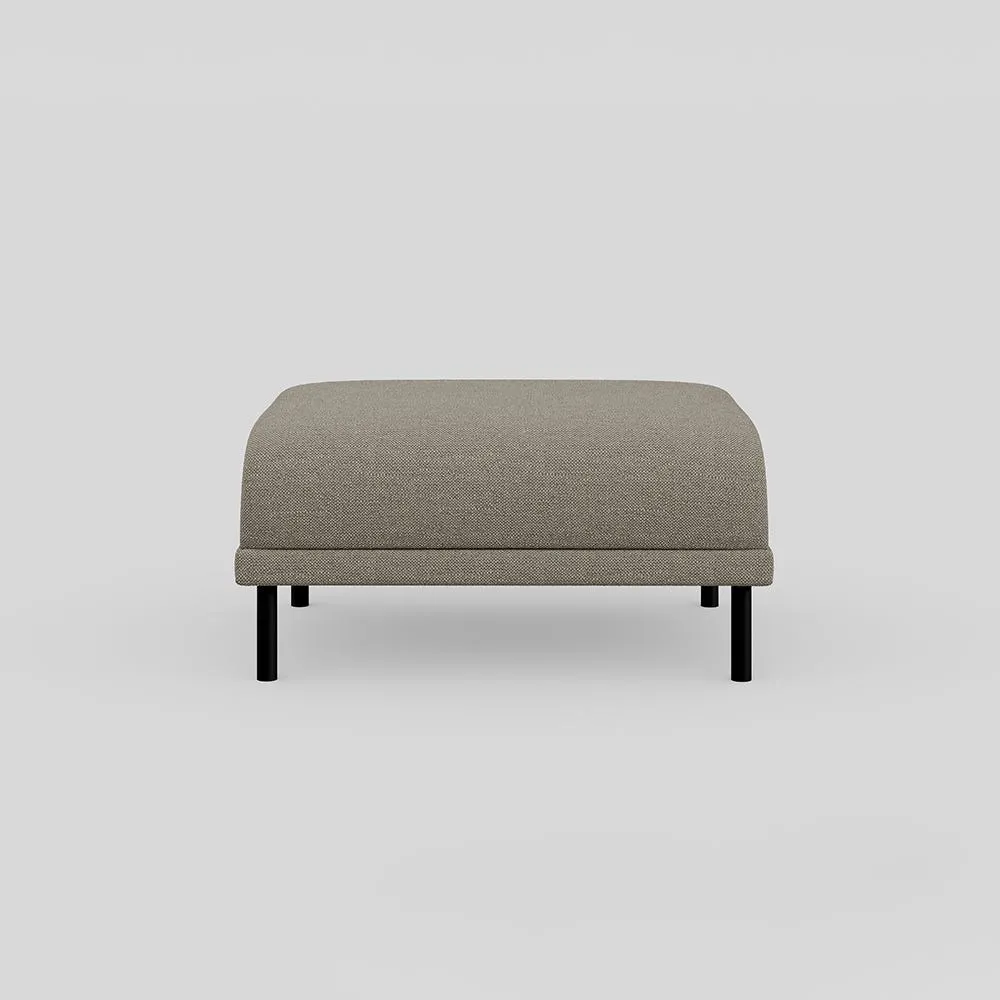 Heal's Harri Footstool Broadweave Pebble