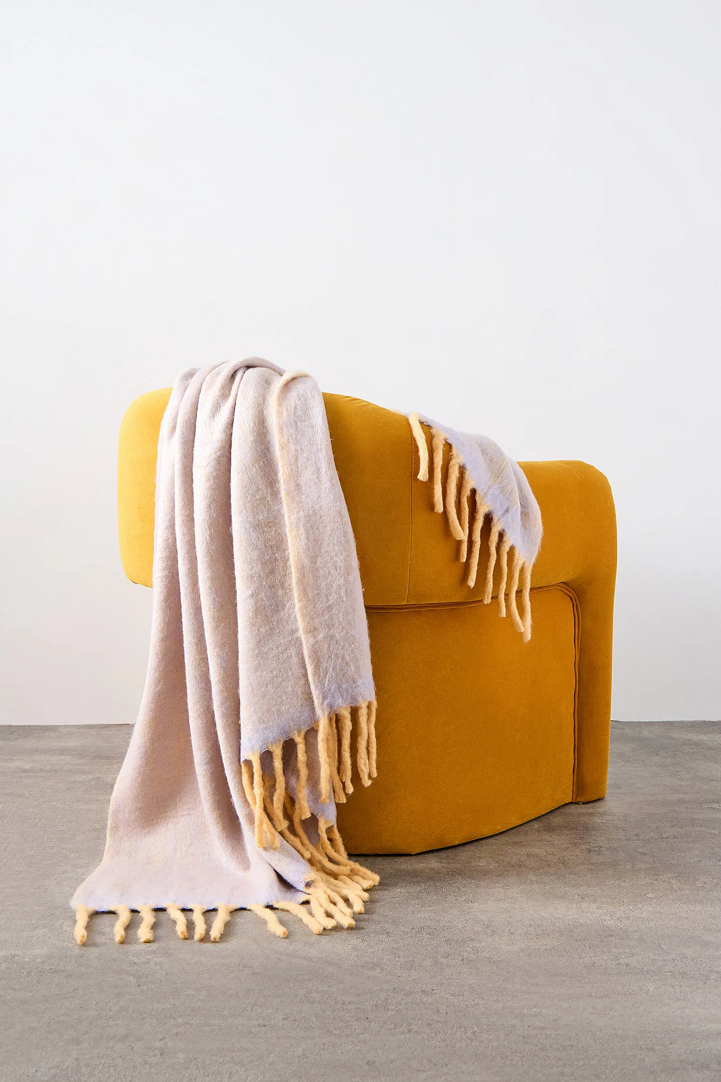 Cosy Two-Tone Throw - Lilac 2
