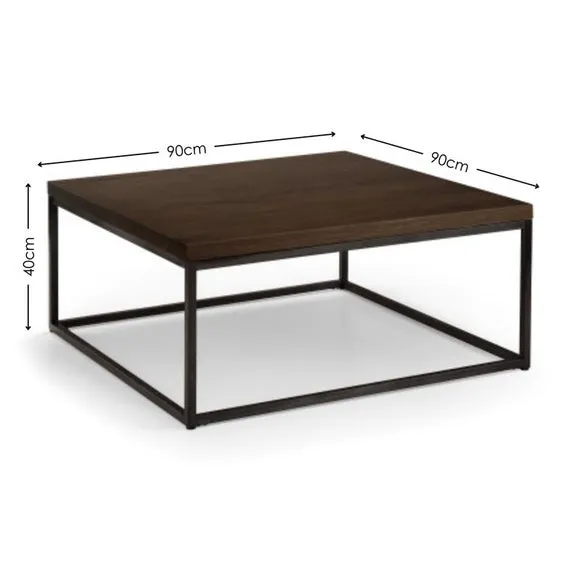 Brooklyn Square Coffee Table, Dark Oak 3