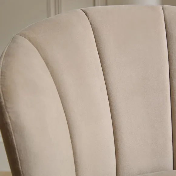 Kiley Dining Chair with Gold Legs, Velvet 4