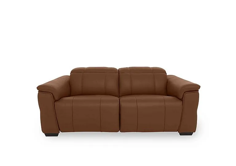 Inca NC Leather 2 Seater Power Recliner Sofa with Power Headrests - Butterscotch