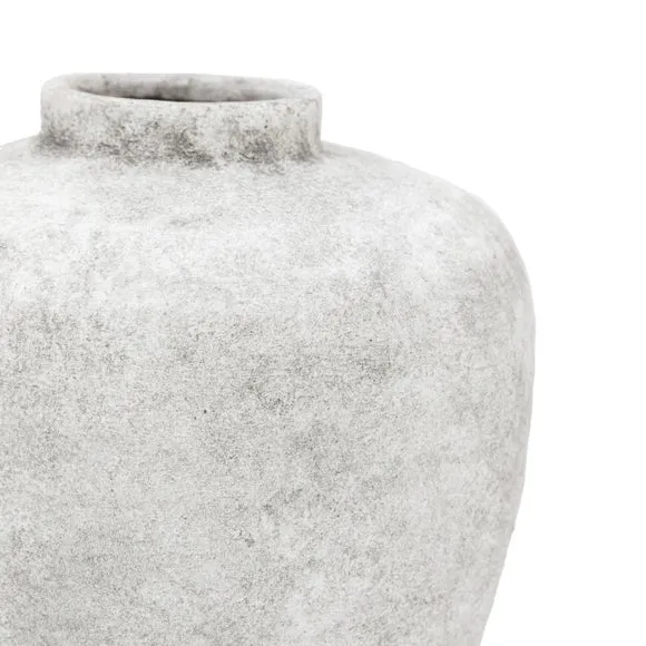 Crossland Grove Talence Ceramic Urn Vase Grey 260Mm, Grey 4