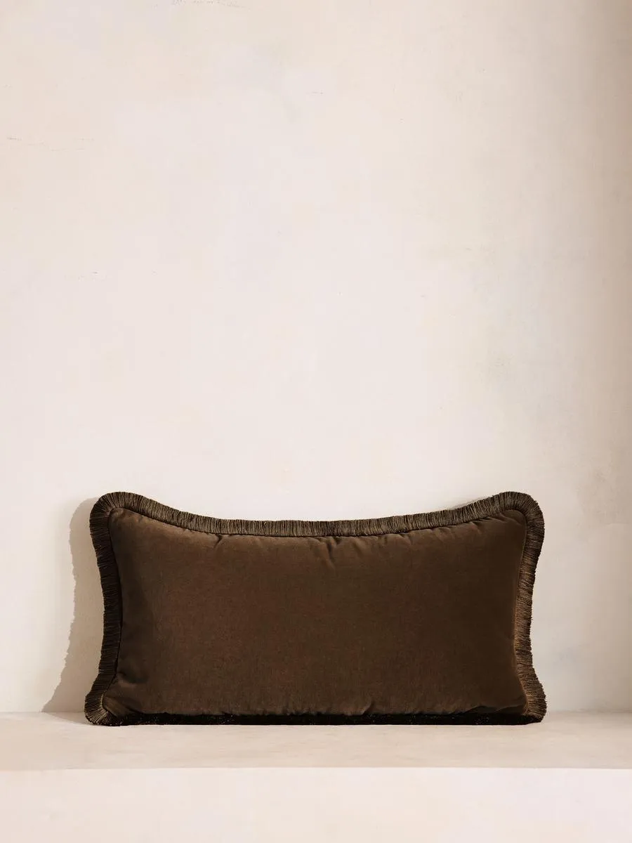 Margeaux Oblong Cushion, Chocolate