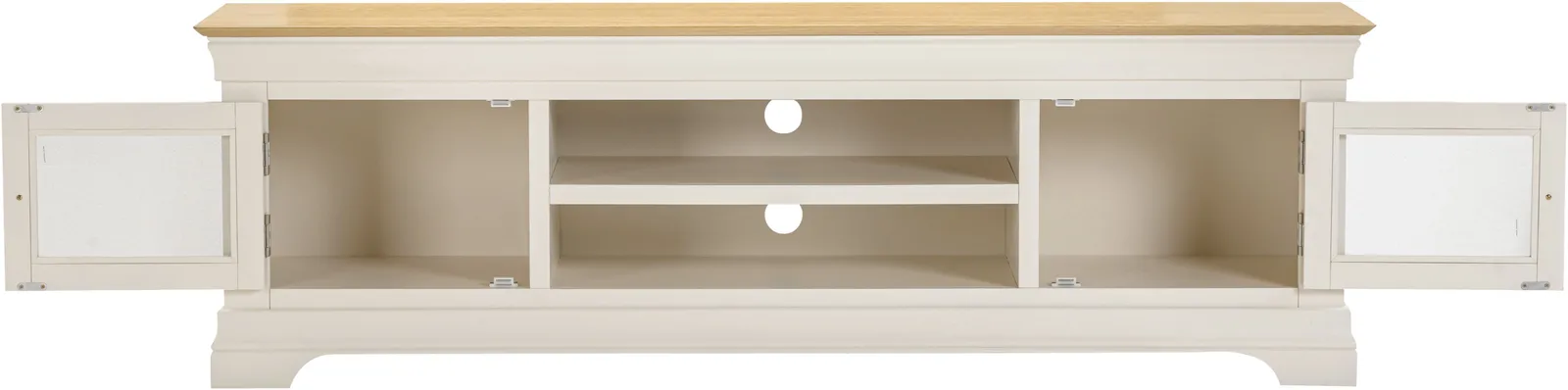 Seconique Bordeaux TV Stand (Fully Assembled) in Ivory 5