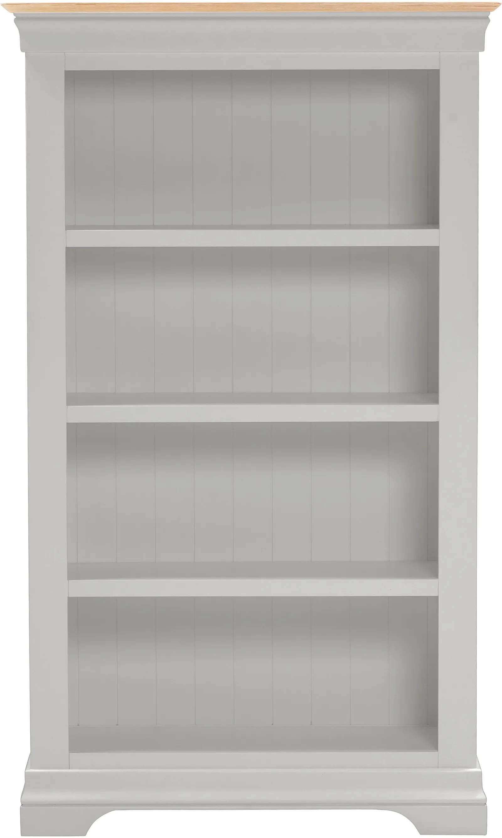 Seconique Bordeaux Bookcase (Fully Assembled) in Light Grey 3