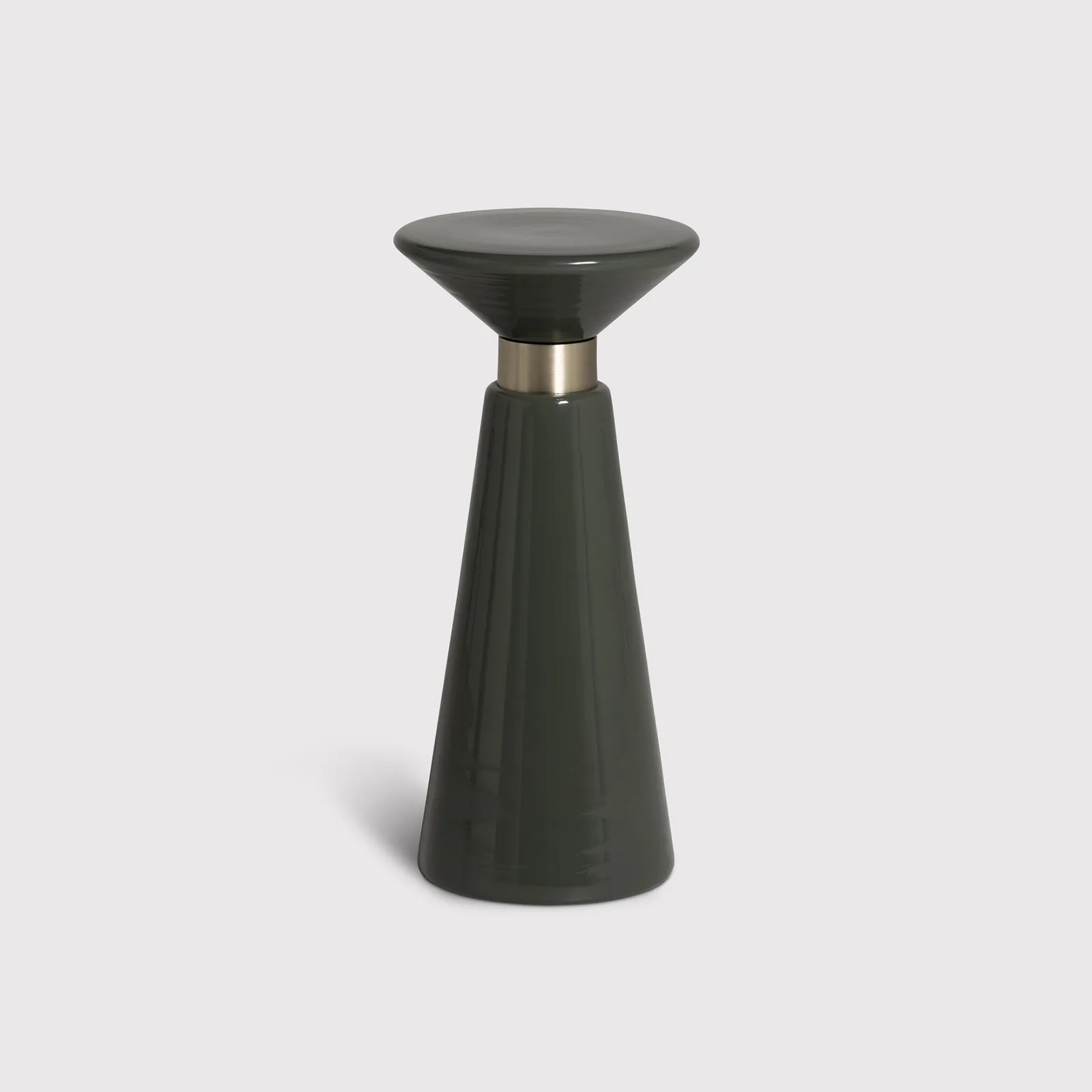 Visconti Lamp Table 26X26X55.9 Cm, Round, Green Glass | Barker & Stonehouse