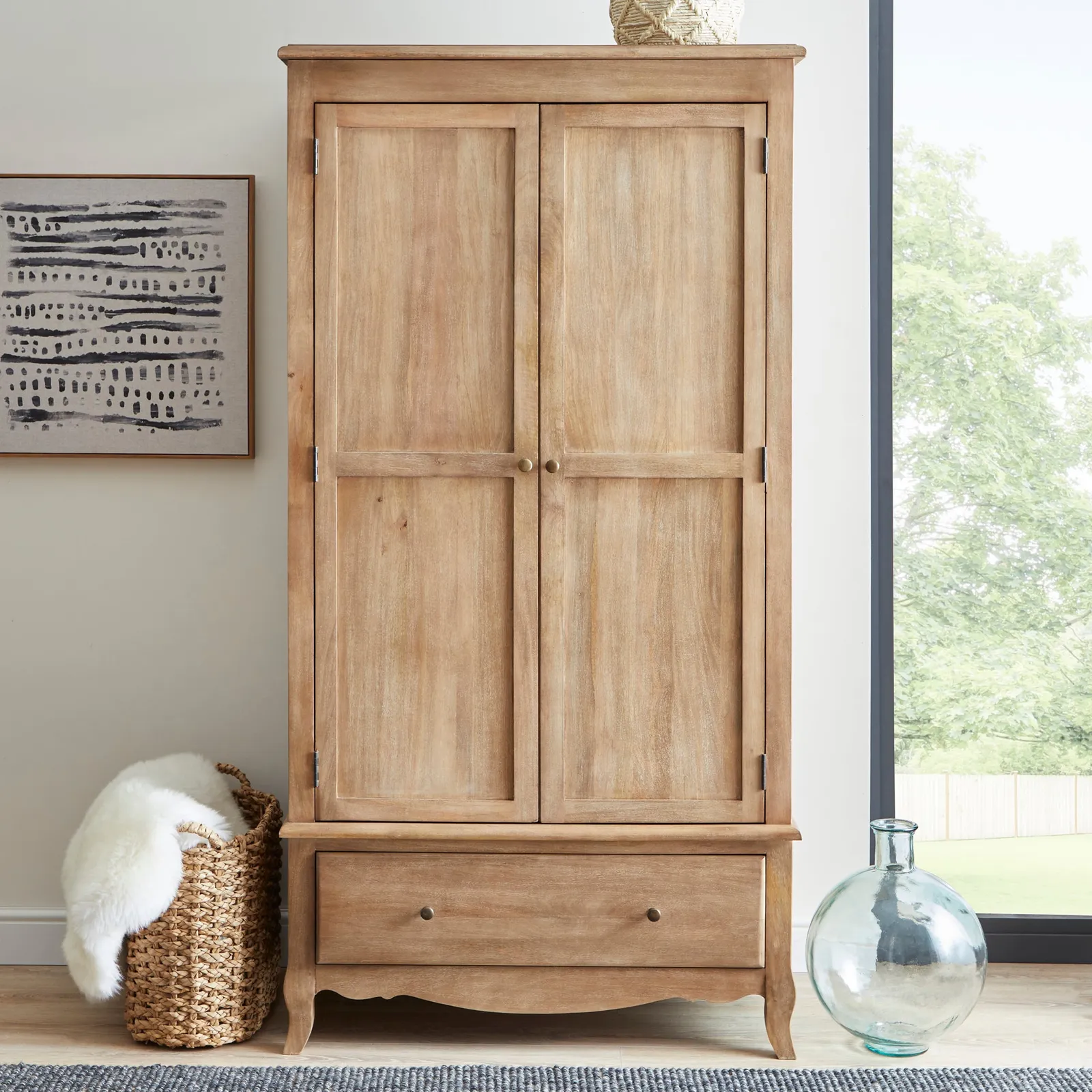 Giselle Double Wardrobe Brown