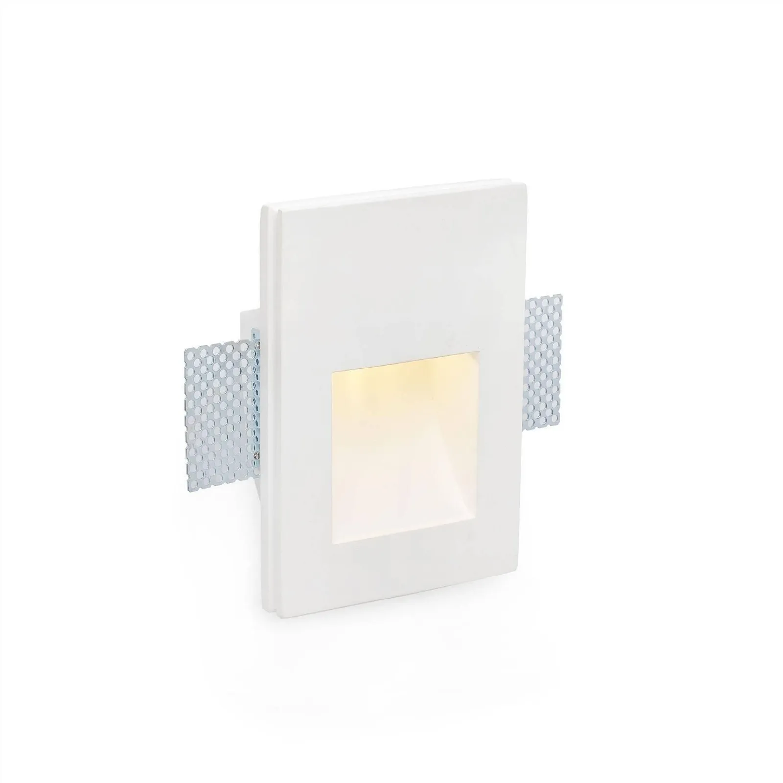 Netlighting Plas LED 1 Light Indoor Recessed Wall Light White Plaster 2