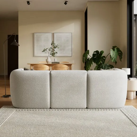 Romy Chunky Tonal Boucle Modular 3 Seater Sofa 2