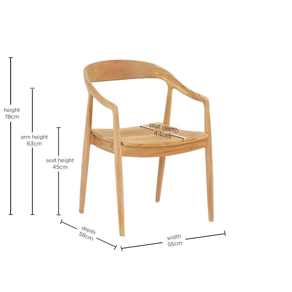 Semeru Armchair, Wood | Barker & Stonehouse 5