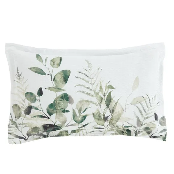 Foliage Seersucker Green Oxford Pillowcase 5