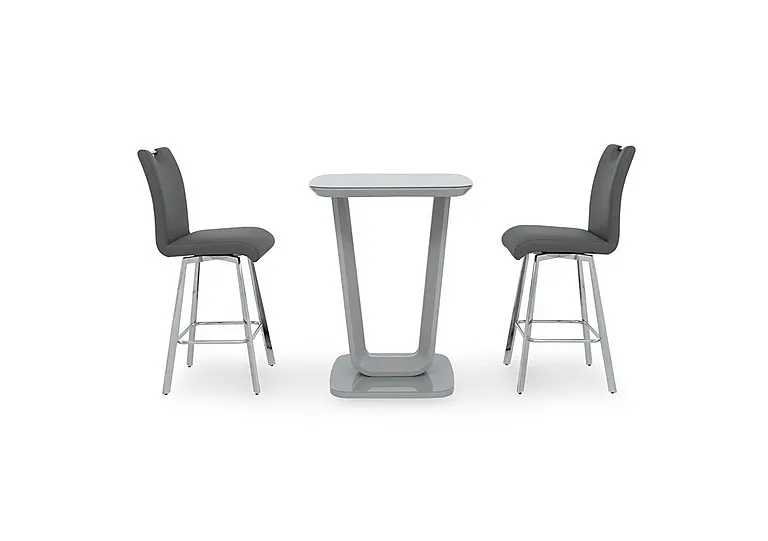 Nadal Table and 2 Swivel Bar Stools