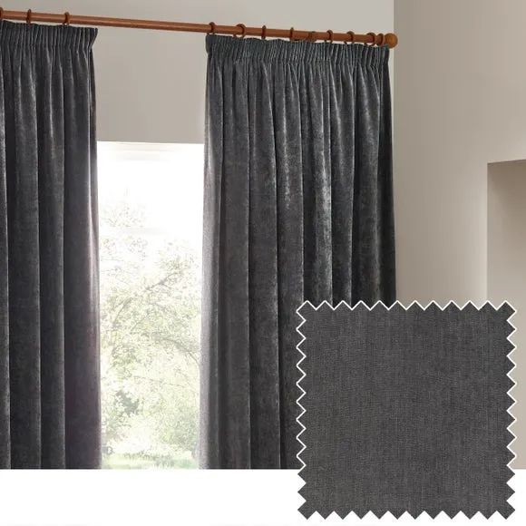 Yard Chenille Pencil Pleat Curtains 3